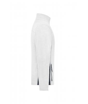 Heren Men's Workwear Fleece Jacket - STRONG - Wit/carbon 8314