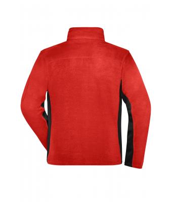 Heren Men's Workwear Fleece Jacket - STRONG - Rood/zwart 8314