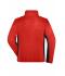 Heren Men's Workwear Fleece Jacket - STRONG - Rood/zwart 8314