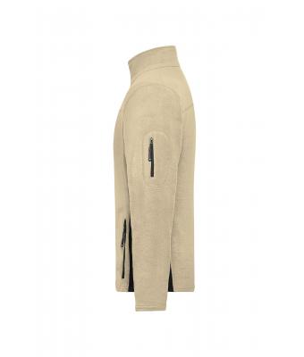 Heren Men's Workwear Fleece Jacket - STRONG - Steen/zwart 8314