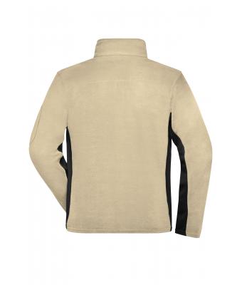 Heren Men's Workwear Fleece Jacket - STRONG - Steen/zwart 8314