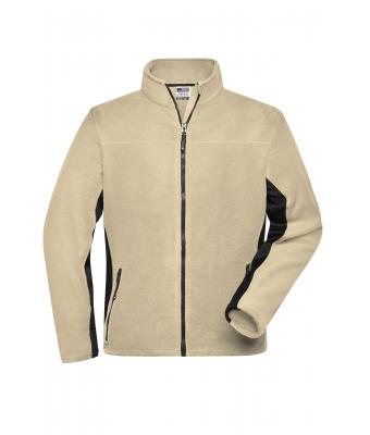 Heren Men's Workwear Fleece Jacket - STRONG - Steen/zwart 8314