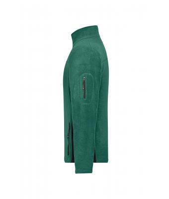 Homme Veste polaire de travail homme - STRONG - Vert-foncé/noir 8314