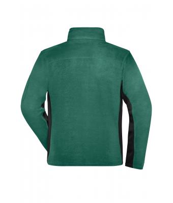 Homme Veste polaire de travail homme - STRONG - Vert-foncé/noir 8314