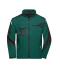 Unisex Workwear Softshell Jacket - STRONG - Donkergroen/zwart 8308