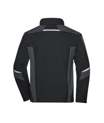 Unisex Workwear Softshell Jacket - STRONG - Zwart/carbon 8308