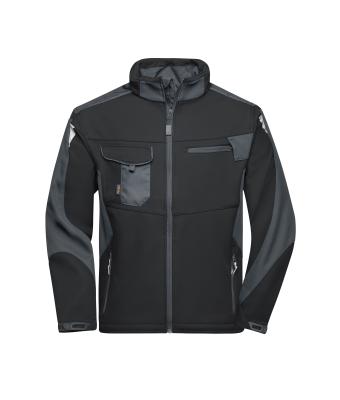Unisex Workwear Softshell Jacket - STRONG - Zwart/carbon 8308