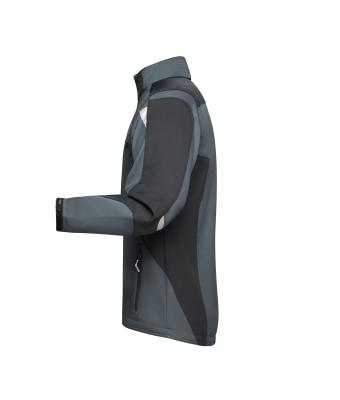 Unisex Workwear Softshell Jacket - STRONG - Carbon/zwart 8308
