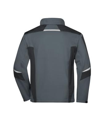 Unisex Workwear Softshell Jacket - STRONG - Carbon/zwart 8308