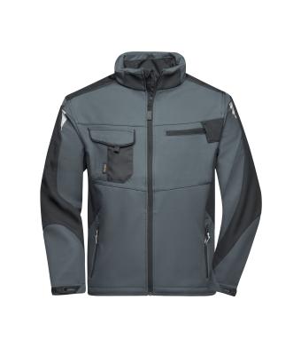 Unisex Workwear Softshell Jacket - STRONG - Carbon/zwart 8308