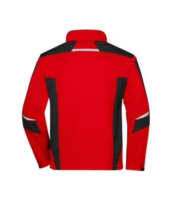 Unisex Workwear Softshell Jacket - STRONG - Rood/zwart 8308