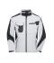 Unisex Workwear Softshell Jacket - STRONG - Wit/carbon 8308