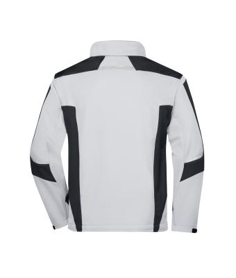 Unisexe Workwear veste softshell - STRONG - Blanc/carbone 8308