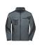 Unisexe Workwear veste softshell - STRONG - Carbone/noir 8308