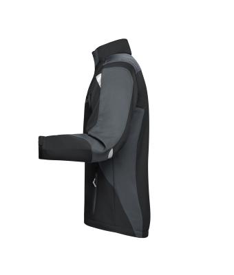 Unisexe Workwear veste softshell - STRONG - Noir/carbone 8308