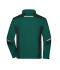 Unisexe Workwear veste softshell - STRONG - Vert-foncé/noir 8308