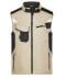 Unisexe Workwear gilet softshell - STRONG - Pierre/noir 8309