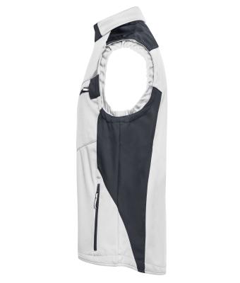 Unisexe Workwear gilet softshell - STRONG - Blanc/carbone 8309