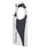 Unisexe Workwear gilet softshell - STRONG - Blanc/carbone 8309