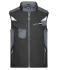 Unisexe Workwear gilet softshell - STRONG - Noir/carbone 8309