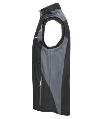 Unisexe Workwear gilet softshell - STRONG - Noir/carbone 8309