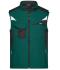Unisexe Workwear gilet softshell - STRONG - Vert-foncé/noir 8309