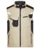 Unisexe Workwear gilet softshell - STRONG - Pierre/noir 8309