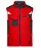 Unisex Workwear Softshell Vest - STRONG - Rood/zwart 8309