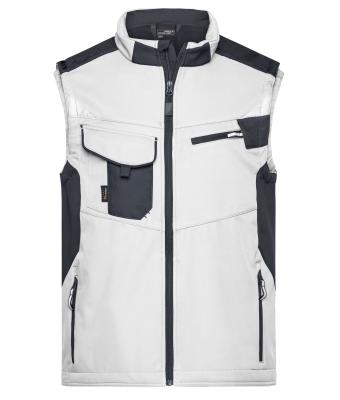 Unisex Workwear Softshell Vest - STRONG - Wit/carbon 8309