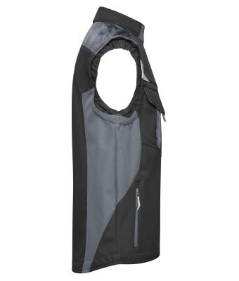 Unisex Workwear Softshell Vest - STRONG - Zwart/carbon 8309