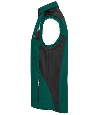 Unisex Workwear Softshell Vest - STRONG - Donkergroen/zwart 8309