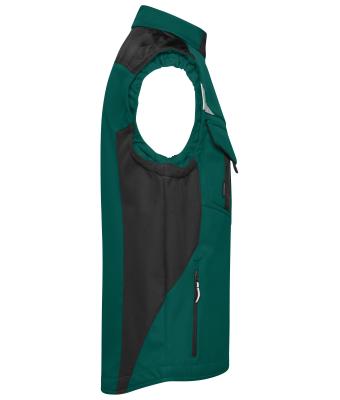 Unisex Workwear Softshell Vest - STRONG - Donkergroen/zwart 8309