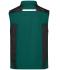 Unisex Workwear Softshell Vest - STRONG - Donkergroen/zwart 8309