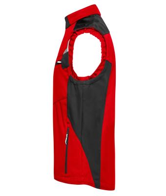 Unisex Workwear Softshell Vest - STRONG - Rood/zwart 8309