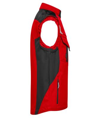 Unisex Workwear Softshell Vest - STRONG - Rood/zwart 8309