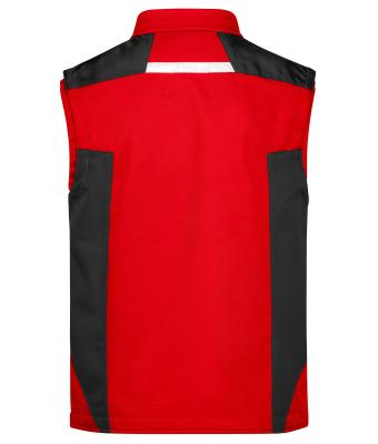 Unisex Workwear Softshell Vest - STRONG - Rood/zwart 8309