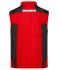 Unisex Workwear Softshell Vest - STRONG - Rood/zwart 8309