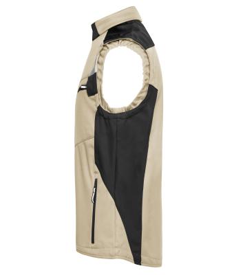 Unisex Workwear Softshell Vest - STRONG - Steen/zwart 8309