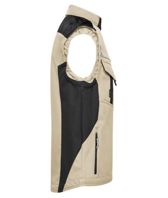 Unisex Workwear Softshell Vest - STRONG - Steen/zwart 8309