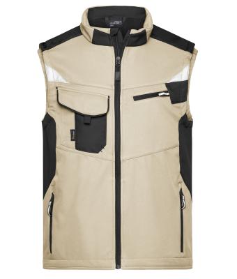 Unisex Workwear Softshell Vest - STRONG - Steen/zwart 8309