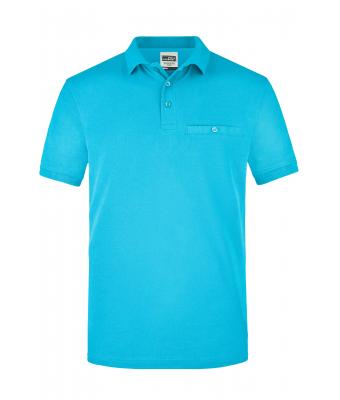 Herren Men´s Workwear Polo Pocket Turquoise 8402