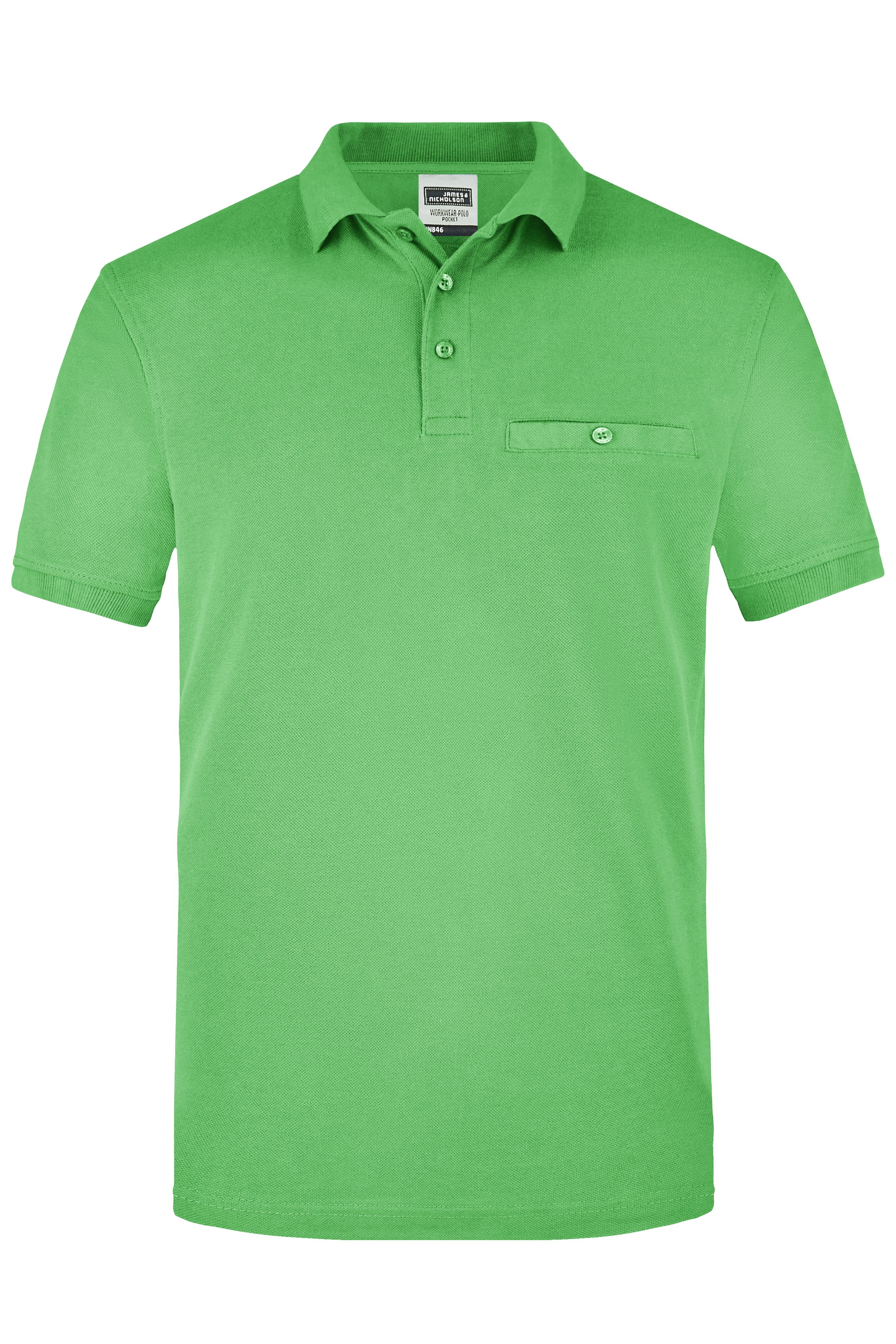 Men Men's Workwear Polo Pocket LimegreenDaiber