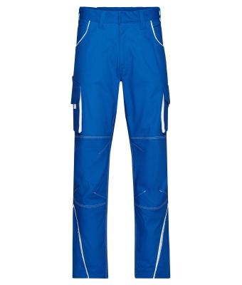 Unisexe Pantalon workwear - COLOR - Royal/blanc 8524