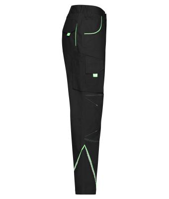 Unisexe Pantalon workwear - COLOR - Noir/vert-citron 8524