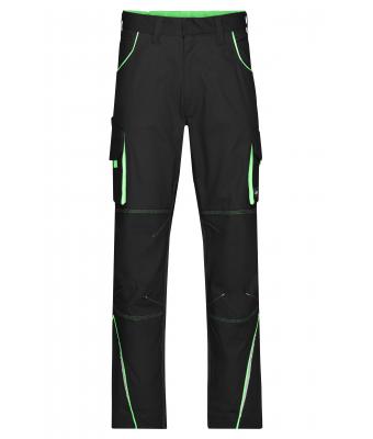 Unisex Workwear Pants  - COLOR - Black/lime-green 8524