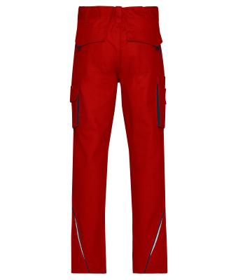 Unisex Workwear Pants  - COLOR - Red/navy 8524