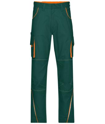 Unisex Workwear Pants - COLOR - Dongergroen/oranje 8524