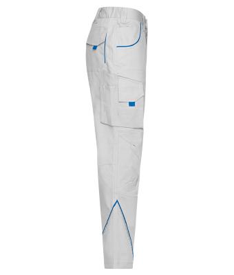 Unisex Workwear Pants - COLOR - Wit/royal 8524