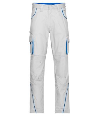 Unisex Workwear Pants - COLOR - Wit/royal 8524