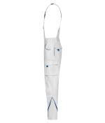 Unisexe Pantalon workwear à bretelles - COLOR - Blanc/royal 8525